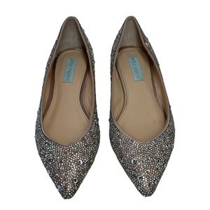 Betsey Johnson Ballet Crystal Flat - The Perfect Wedding Shoe